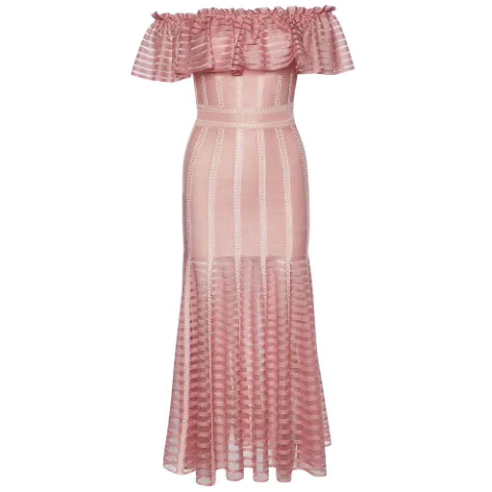 Alexander McQueen Pre-owned Knit dresses Pink Dames