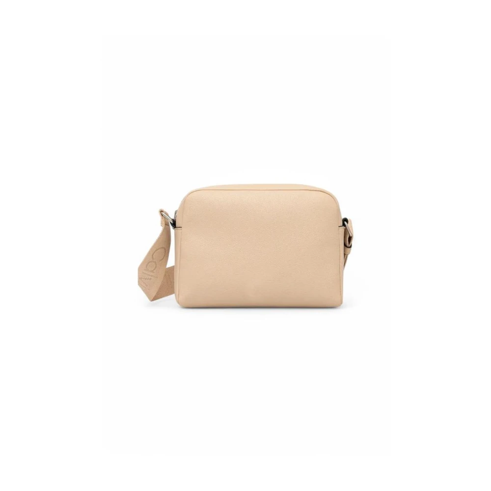 Calvin Klein Jeans Elegante Handtas met Polyurethaan Design Beige Dames