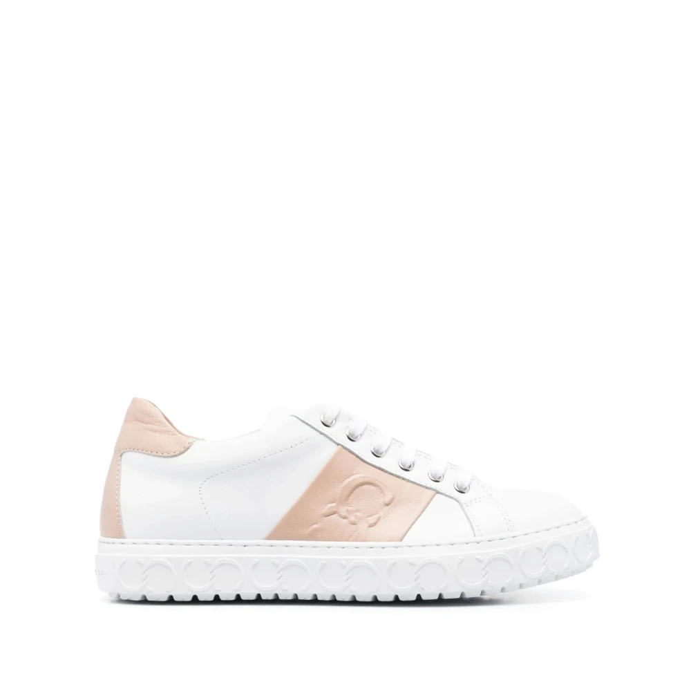 Casadei Bruine Leren Casual Trainers Sneakers Dames Schoenen