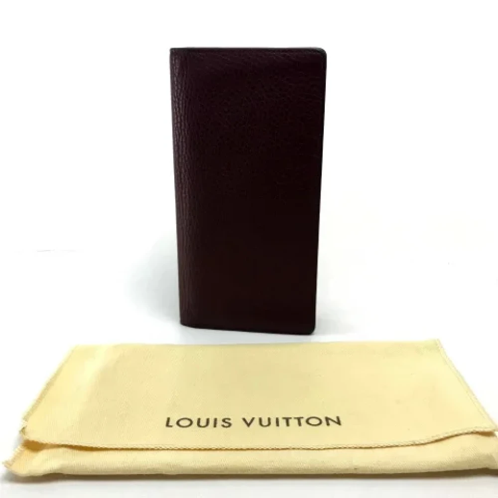 Louis Vuitton Vintage Pre-owned Leather wallets Purple Heren