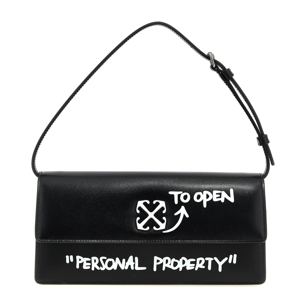 Off White Women's Black Shoulder Bags, One Size, Jitney 1.0 Shoulder Bag