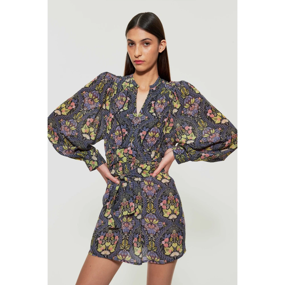 Antik batik Eros print mini jurk Multicolor Dames