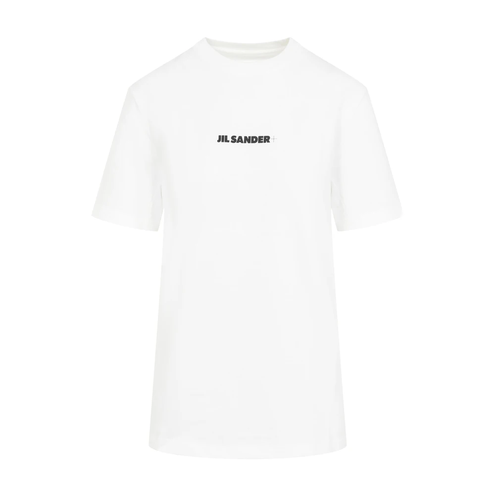 Jil Sander Women's White T-Shirts, S, Logo T-Shirt
