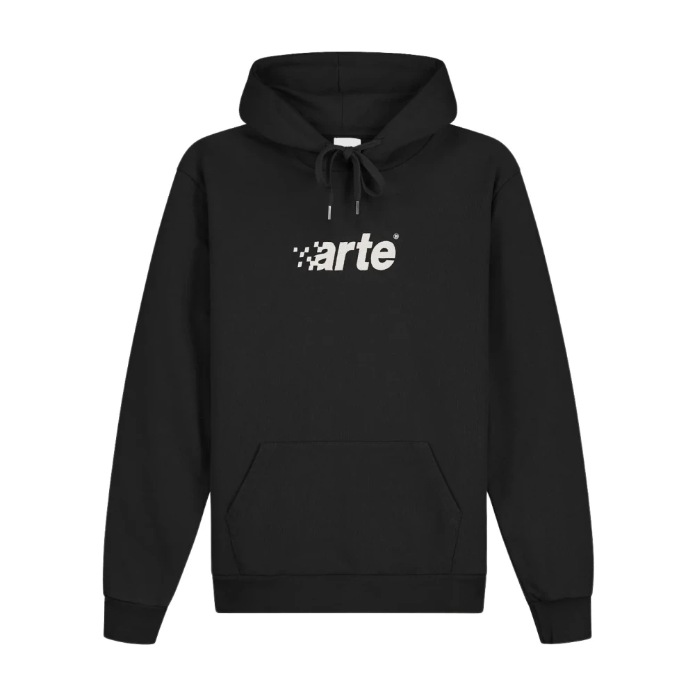 Arte Antwerp Zwarte hoodie trui Black Heren