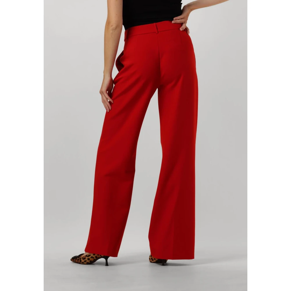 Co'Couture Rode Wijde Pijp Broek Vola Long Red Dames