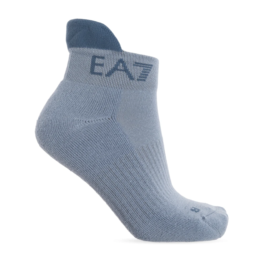 Emporio Armani Ea7 Damen Blau Tennis Pro Knöchelsocken