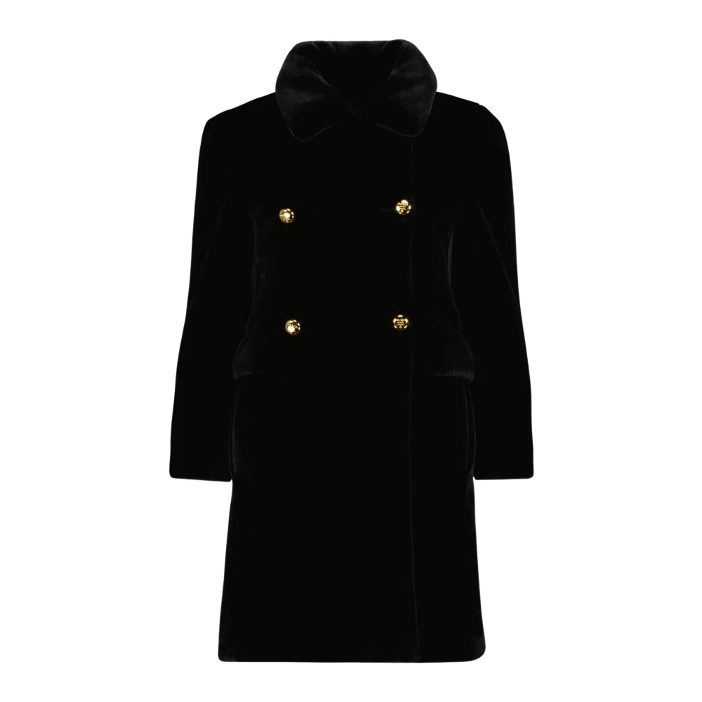 Prada Nep Bont Jas Lente-Zomer 2025 Black Dames