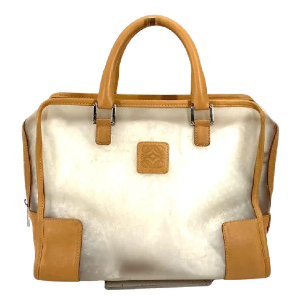 Loewe Pre-owned Fabric handbags Brown Dames