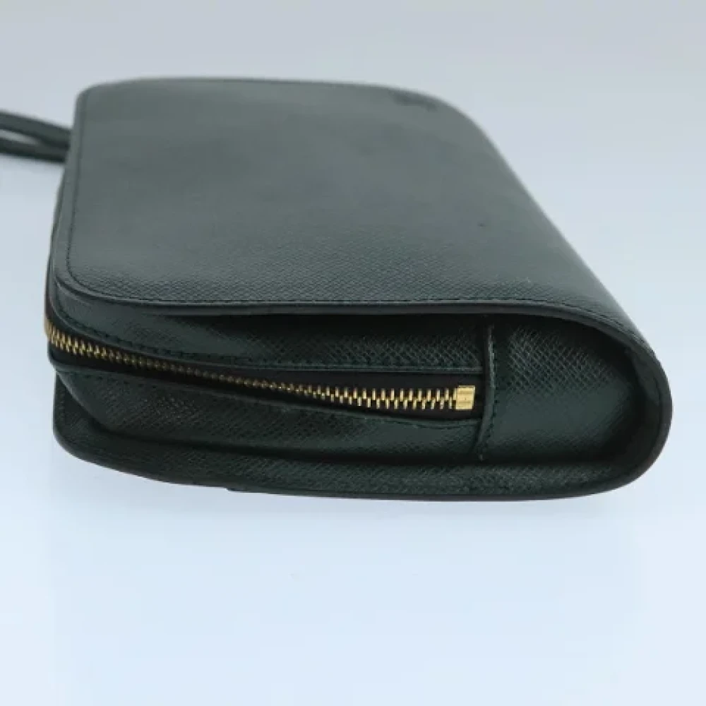 Louis Vuitton Vintage Pre-owned Leather clutches Green Dames