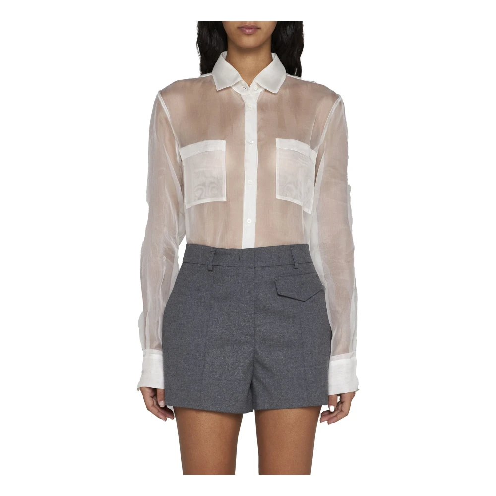 Blanca Vita Grijze Shorts met Klepzak Gray Dames