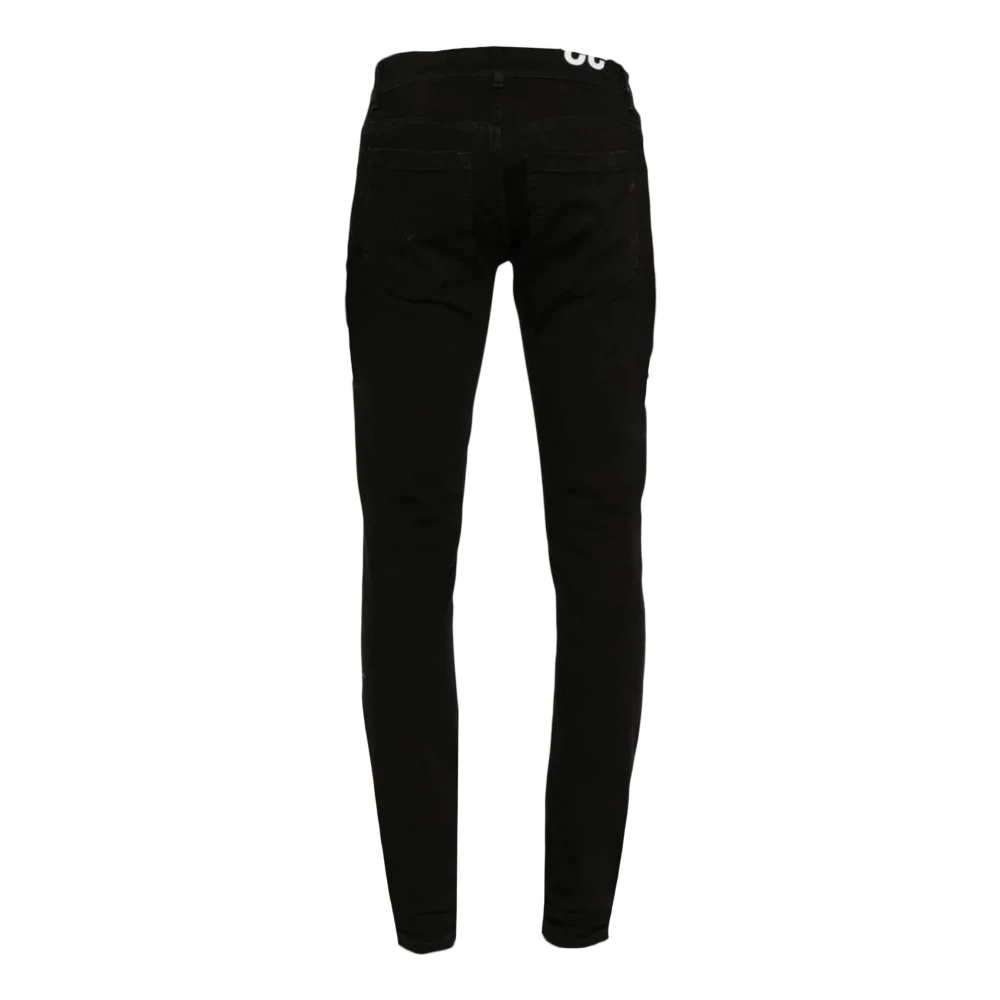 Dondup Zwarte Skinny Jeans van Katoen Black Heren