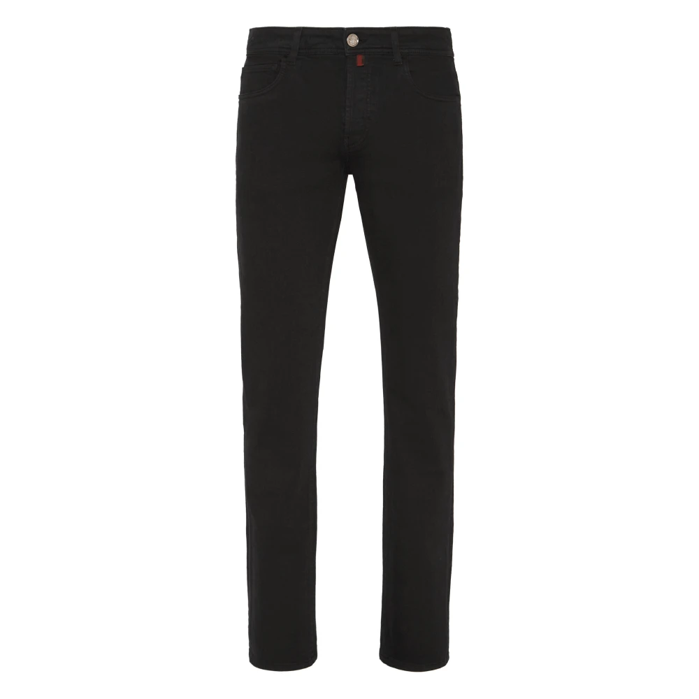 Billionaire Uomo Nero Pantaloni Denim Taglio Super Dritto