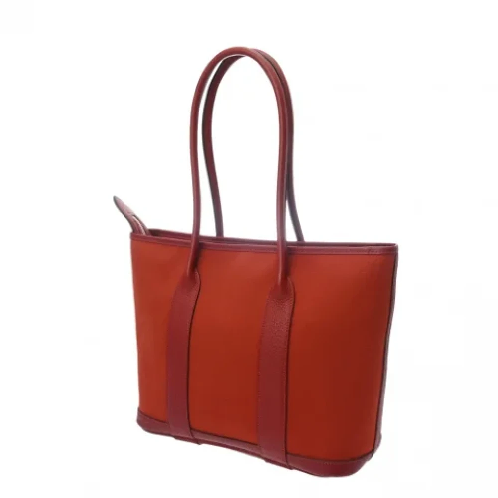 Hermès Vintage Pre-owned Canvas handbags Orange Dames