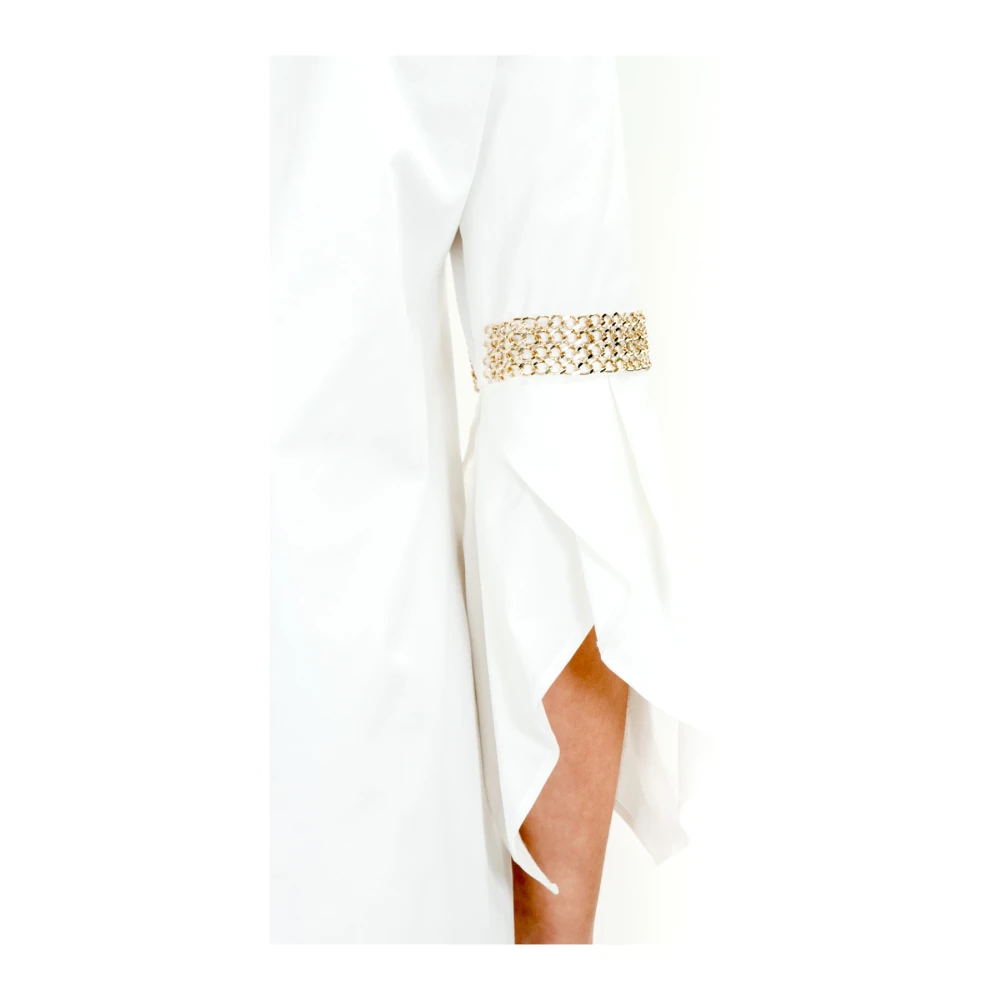Elisabetta Franchi Witte Jurk White Dames