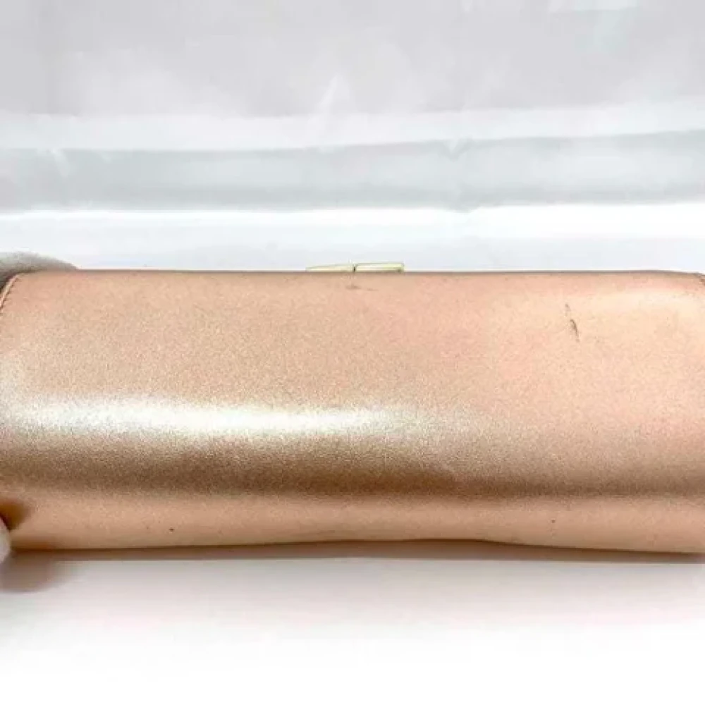 Jimmy Choo Pre-owned Leather clutches Pink Dames