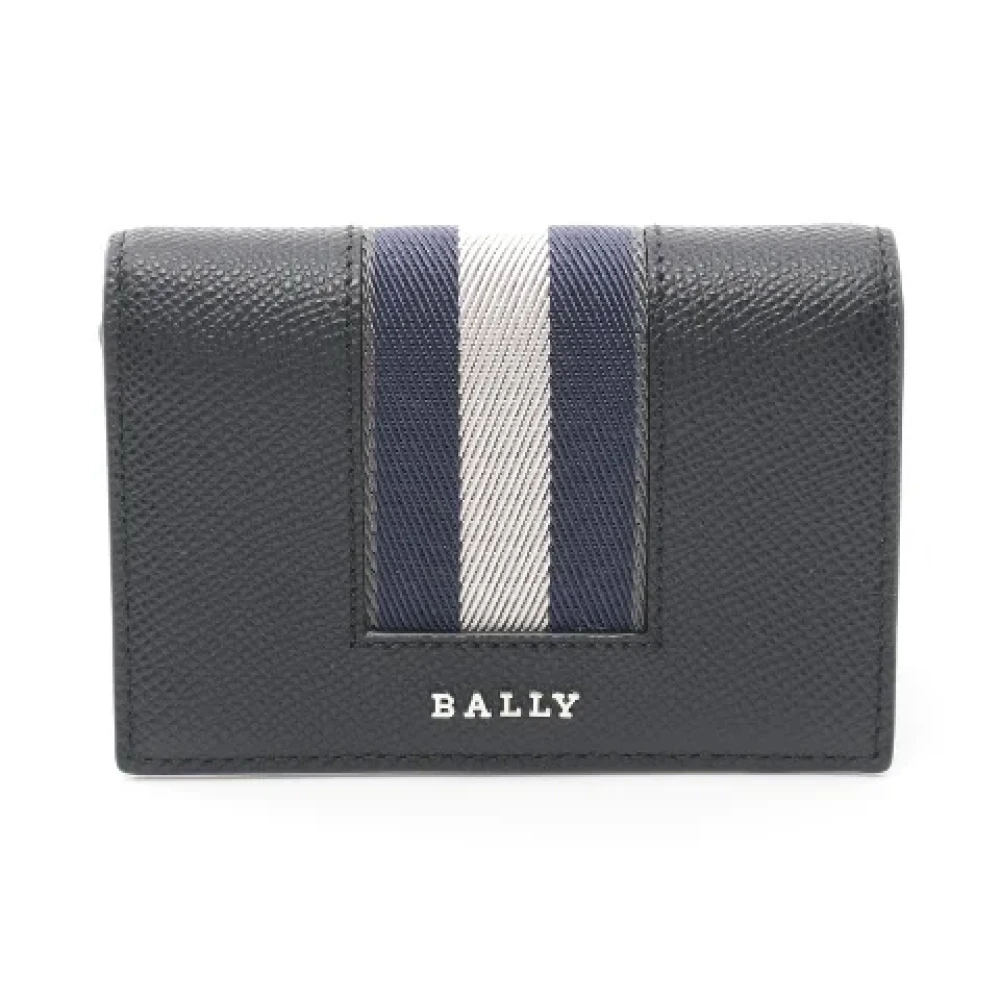 Bally Pre-owned Leather wallets Black Heren