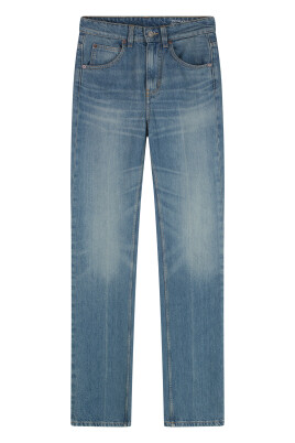 high-rise-flared-jeans-with-leather-tag