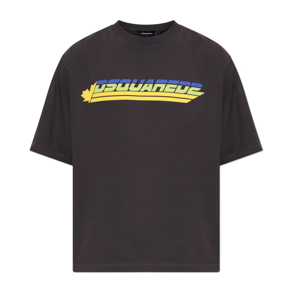 Dsquared2 Uomo Grigio - T-Shirt Con Logo - Tops - S