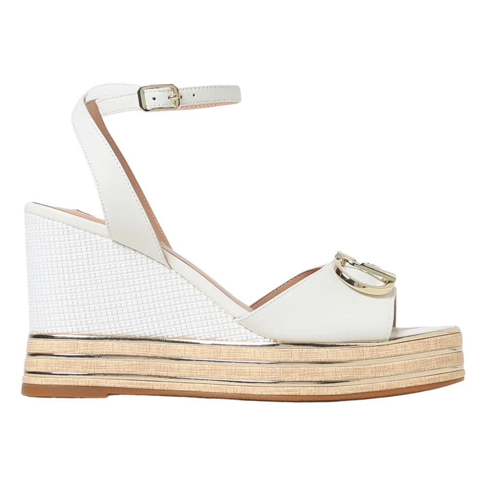 Liu Jo Women's White High Heel Sandals - Wedges - 6 Uk - Shoes