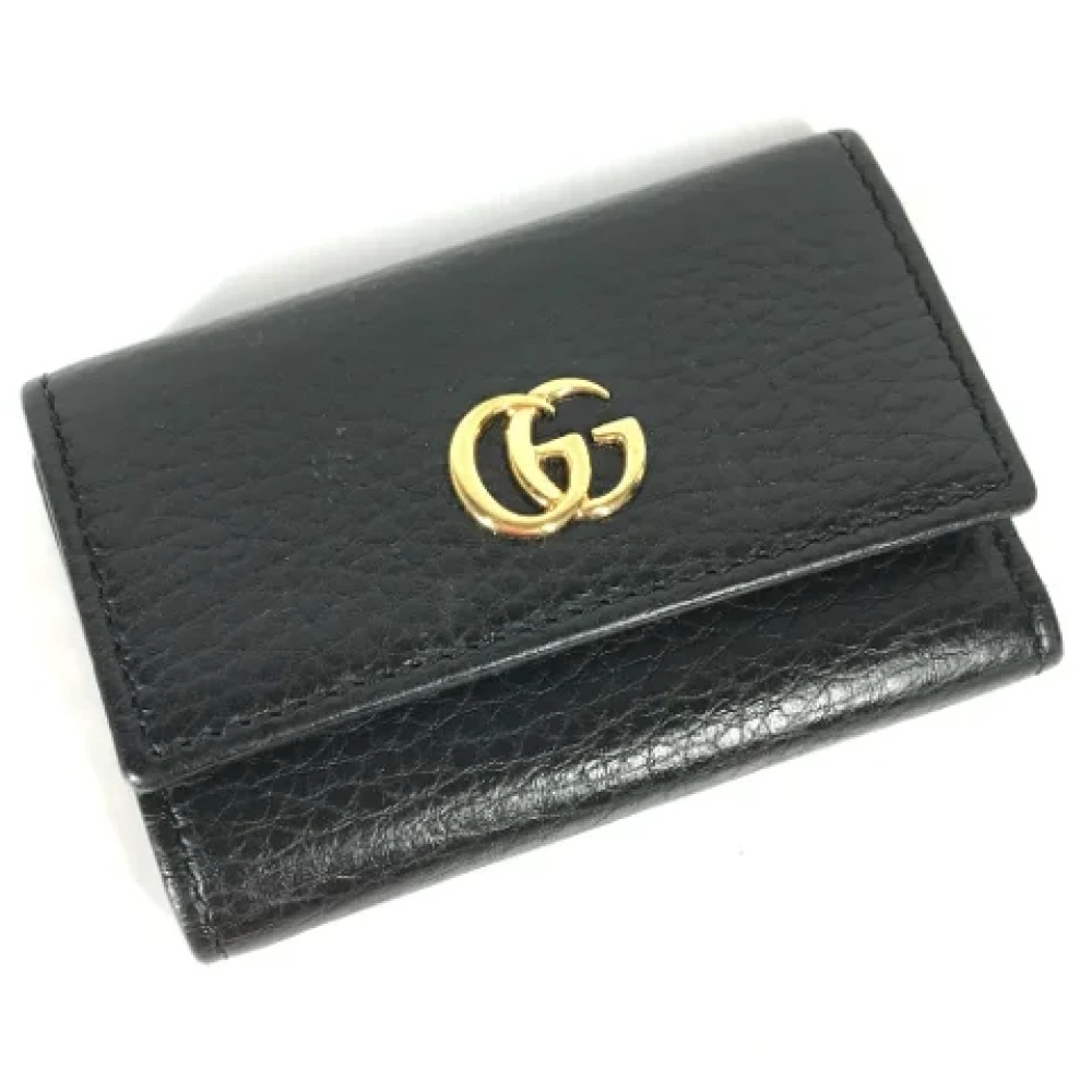 Gucci Vintage Pre-owned Leather key-holders Black Dames