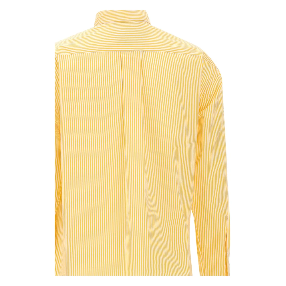 Polo Ralph Lauren Gestreept Katoenen Shirt Classics Geel Yellow Dames