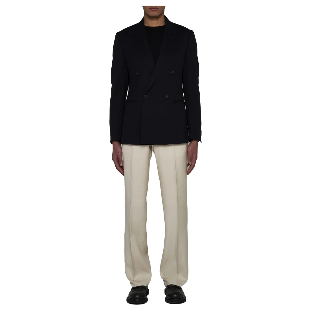 Lardini Zwarte Jassen Black Heren