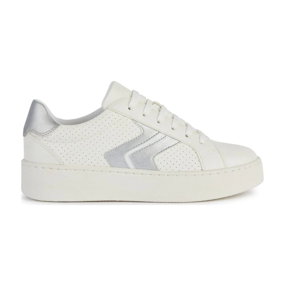 Geox Women's White Skyely Trainers For - Sneakers - 4 Uk - Shoes