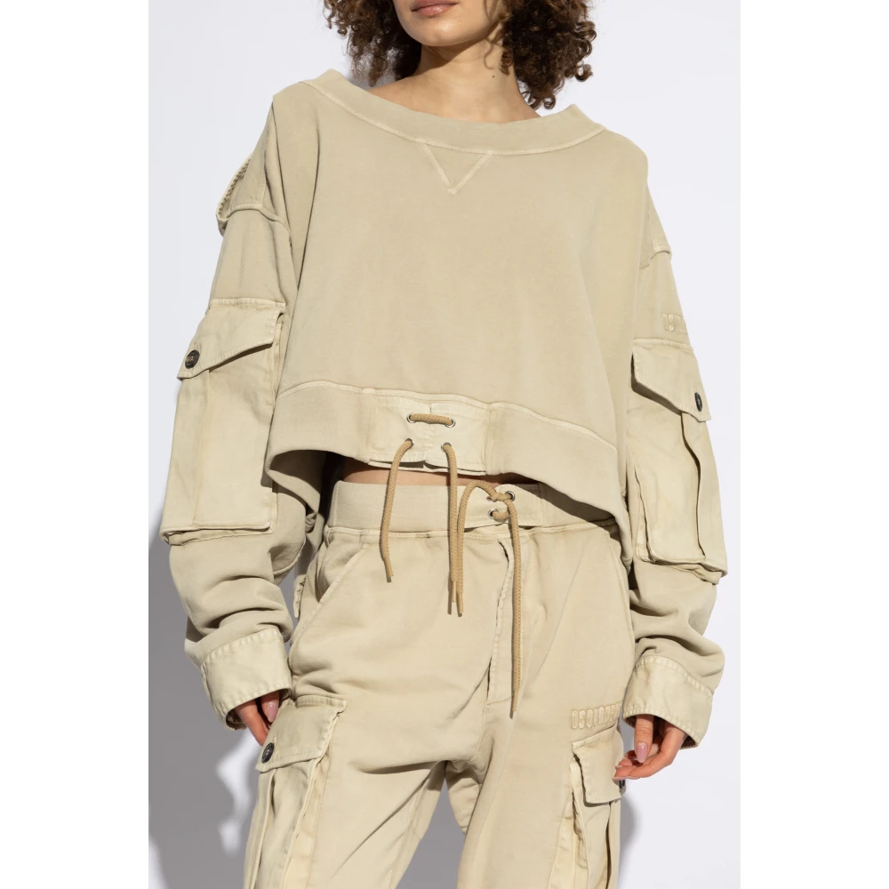 Dsquared2 Sweatshirt met strikken Beige Dames