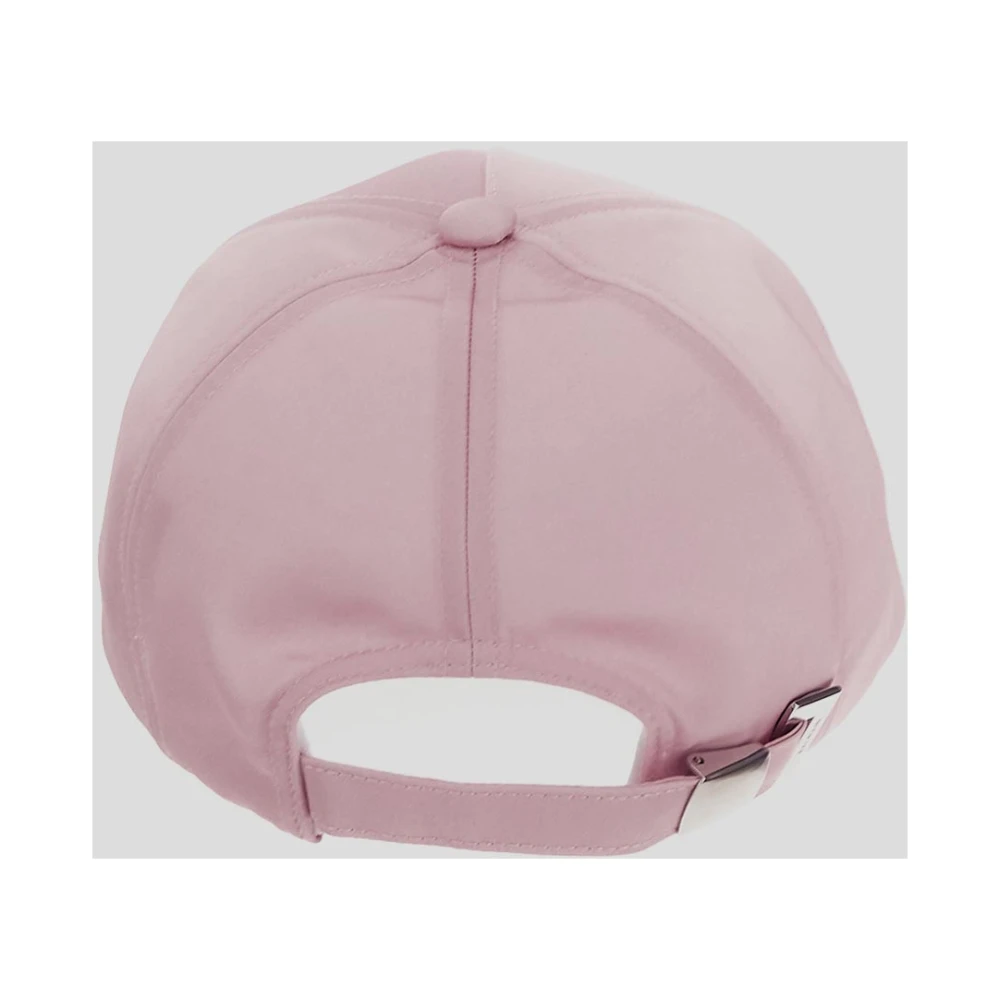 Balmain Polyester Logo Cap Pink Dames