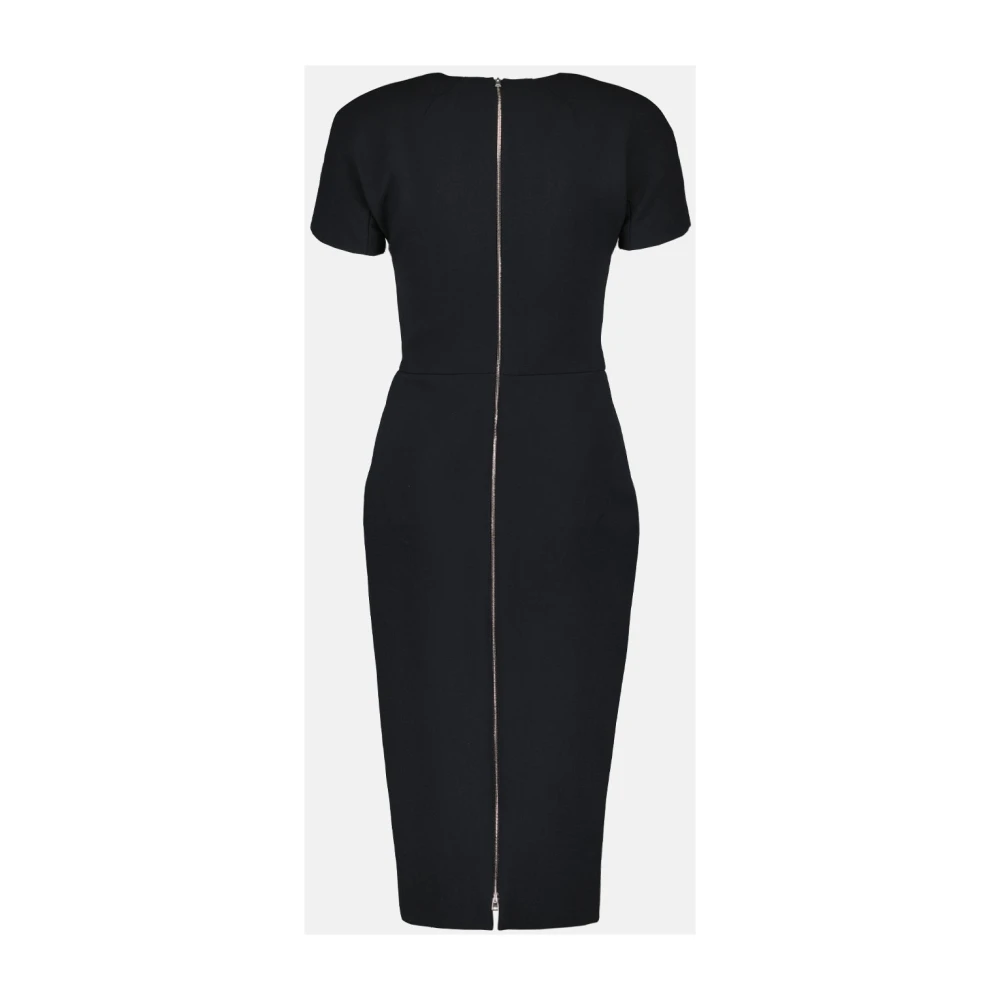 Victoria Beckham Lange Jurk met Rits Black Dames
