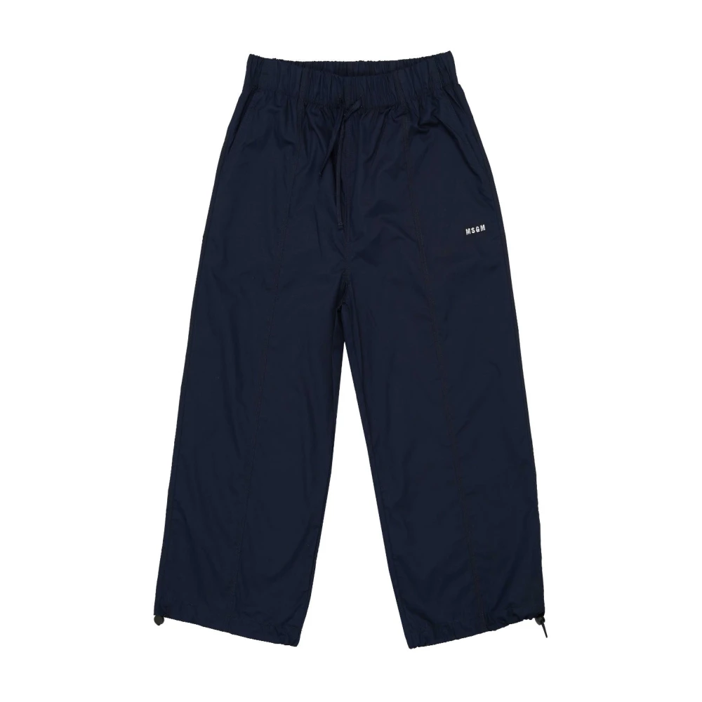 Msgm Black Trousers - Female - Trousers - 14 Y - Kids