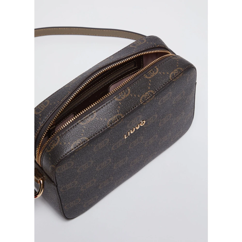 Liu Jo Logo charm schoudertas Brown Dames