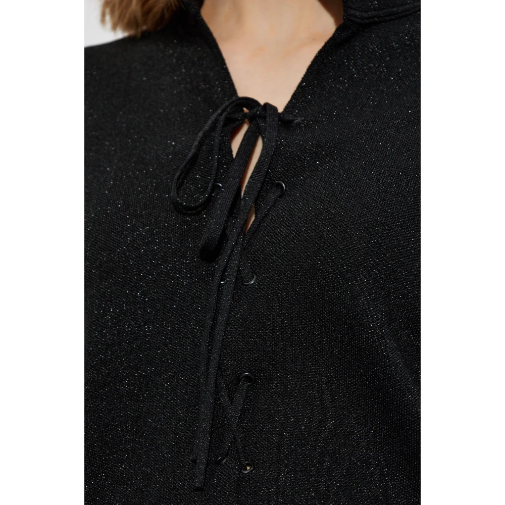 Zadig & Voltaire Jurk met metallic draad Black Dames