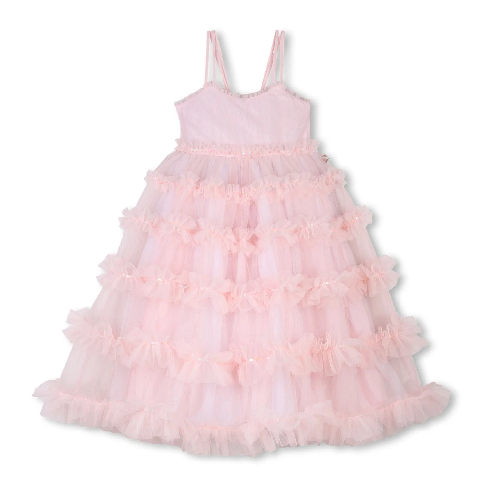 Billieblush Girls Pink Kids Occasion Wear, 10 Y, Elegant Ceremony Dress With Sequins