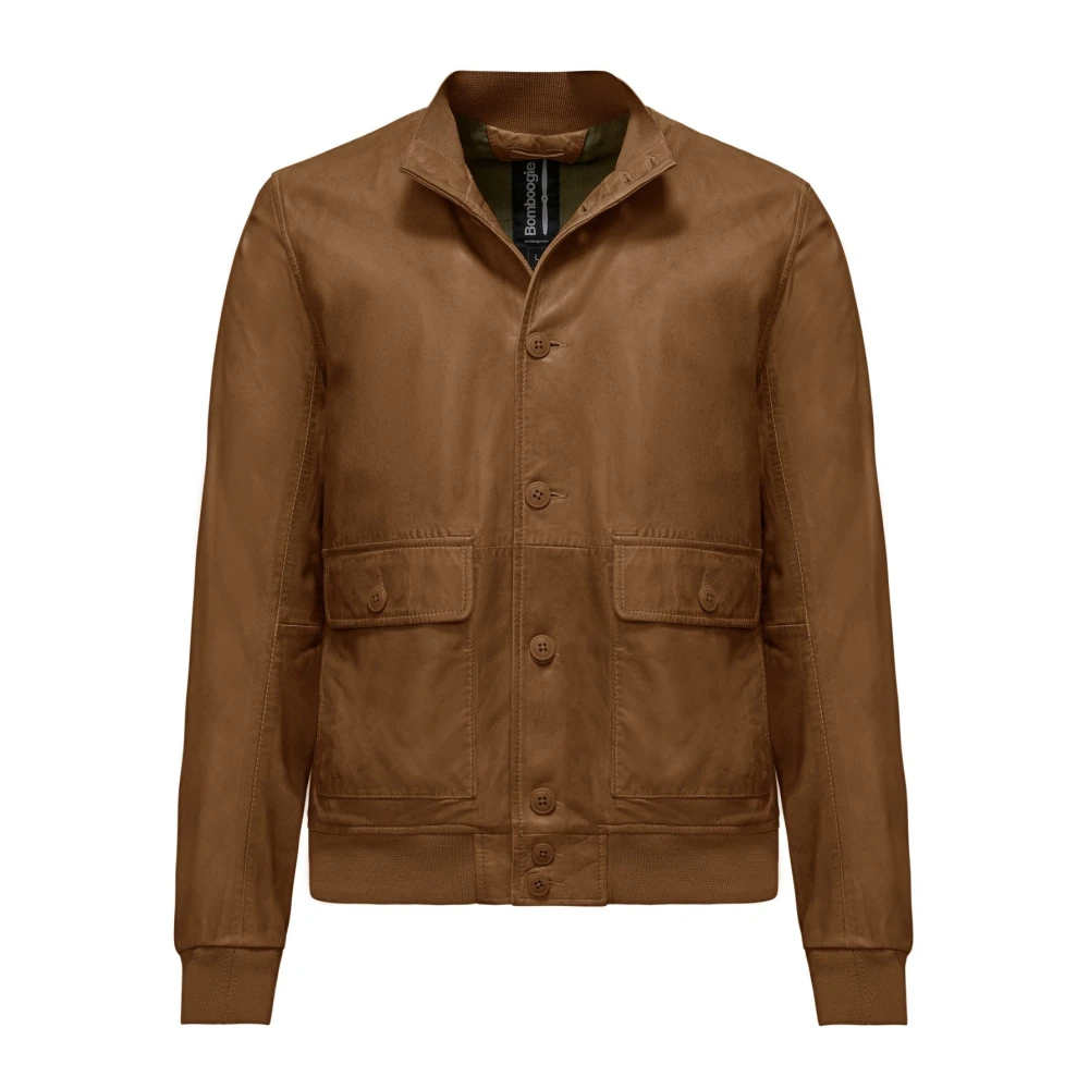 BomBoogie Leather Jackets Brown Heren