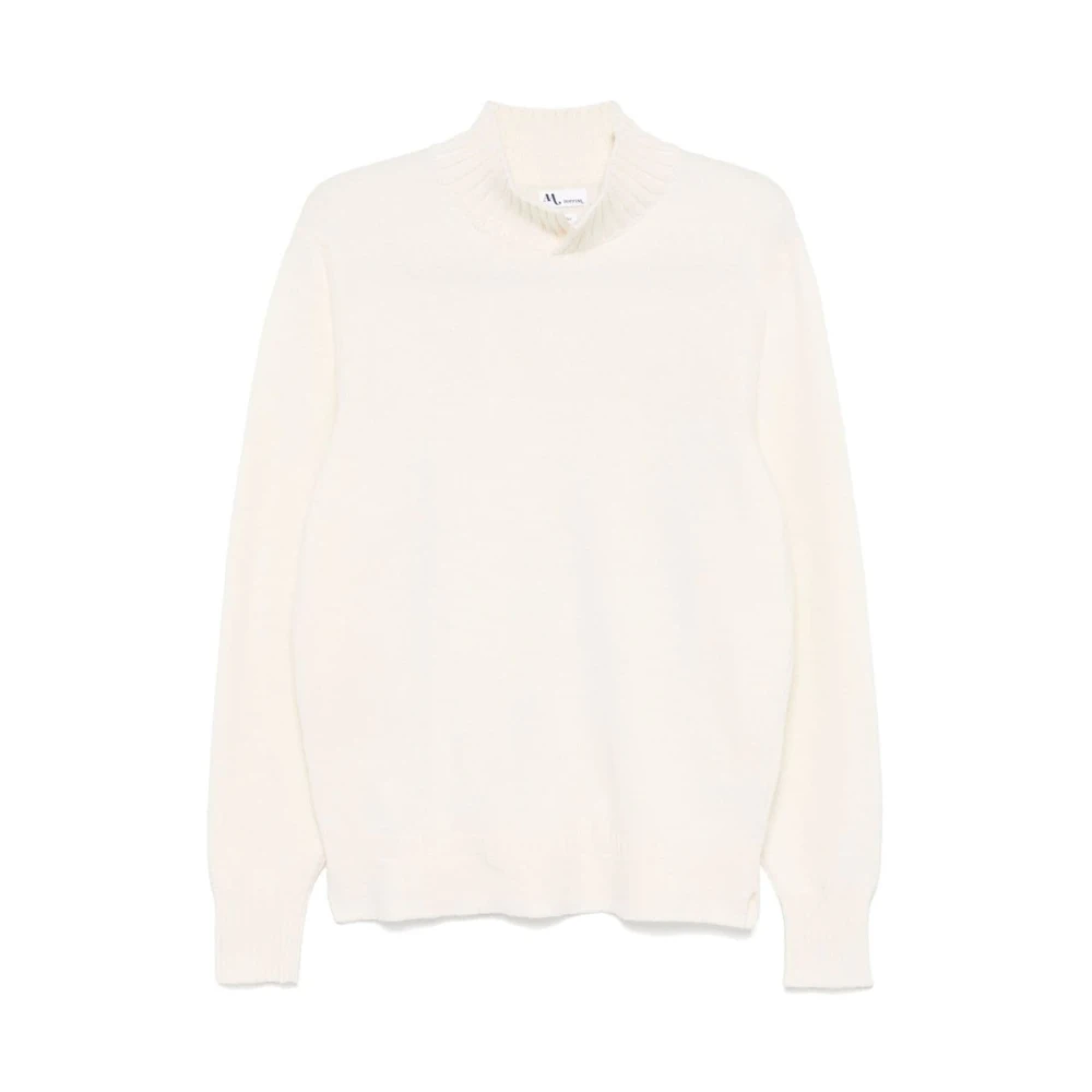 Doppiaa Off-White Ullblandning Stickad Tröja Beige, Herr