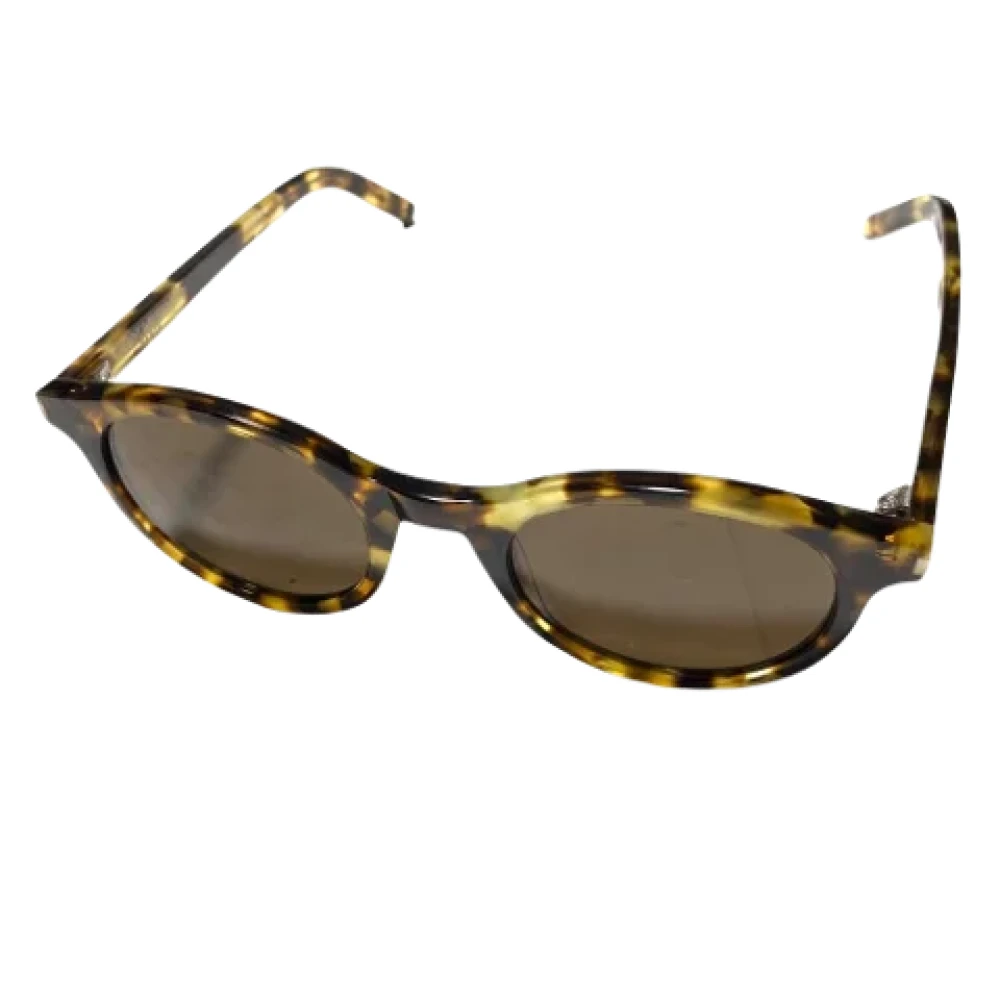 Saint Laurent Vintage Pre-owned Plastic sunglasses Brown Dames