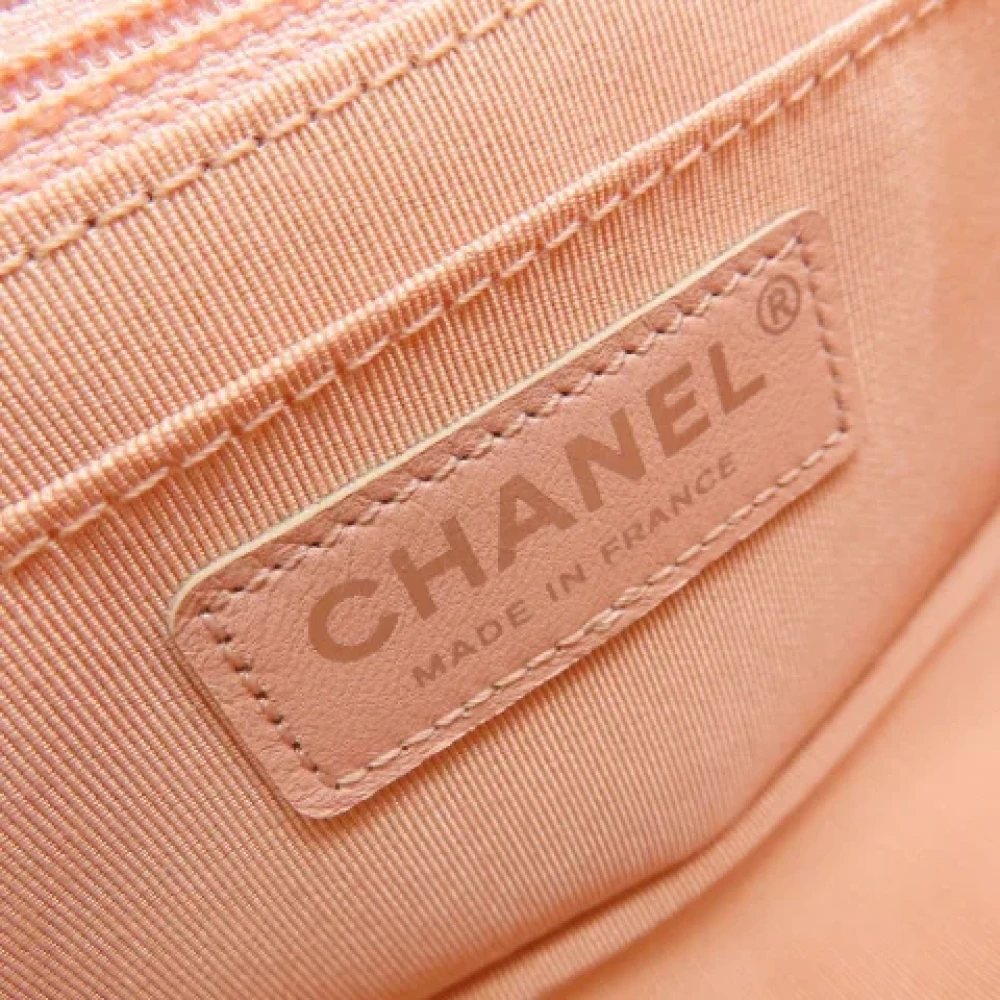 Chanel Vintage Pre-owned Fabric chanel-bags Pink Dames