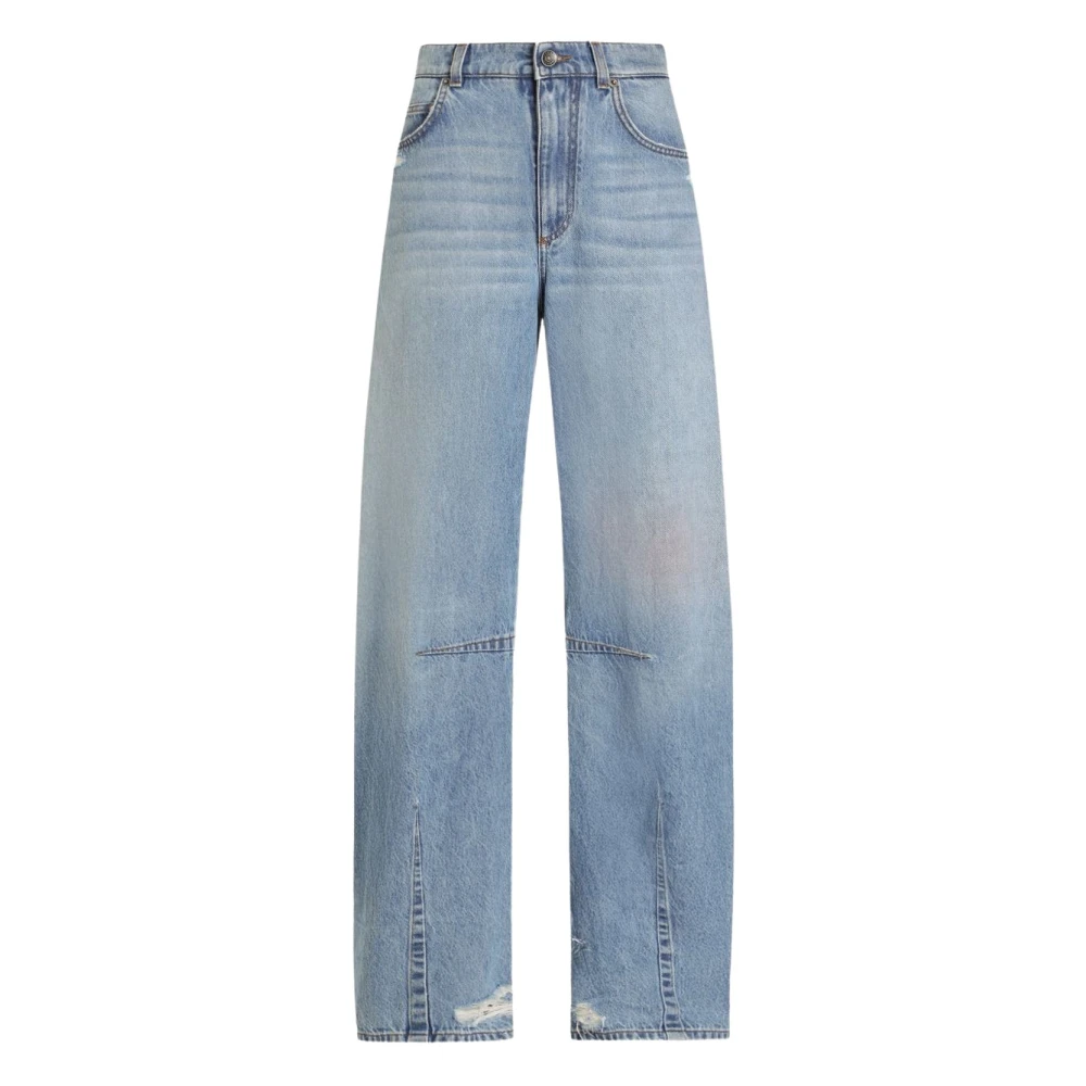 Dolce & Gabbana Blue Jeans Clear - Female - Wide Jeans - Xs - Jeans