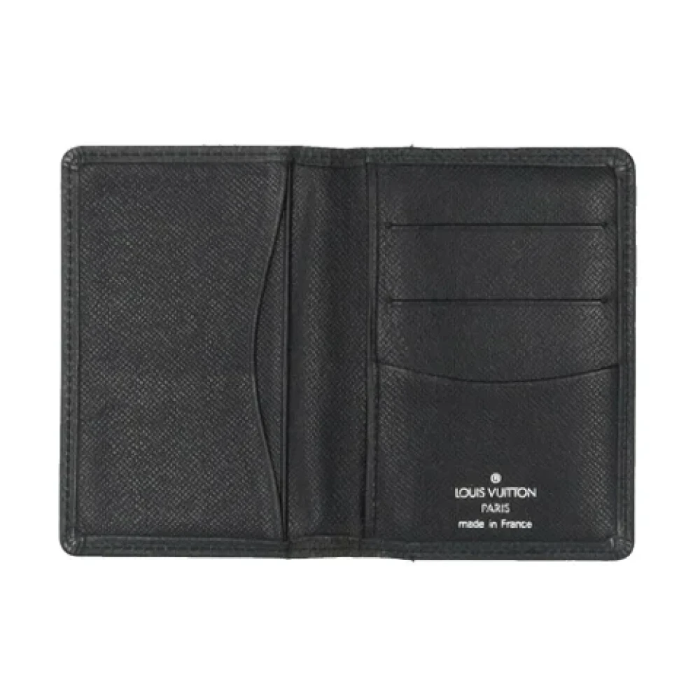 Louis Vuitton Vintage Pre-owned Leather wallets Black Heren
