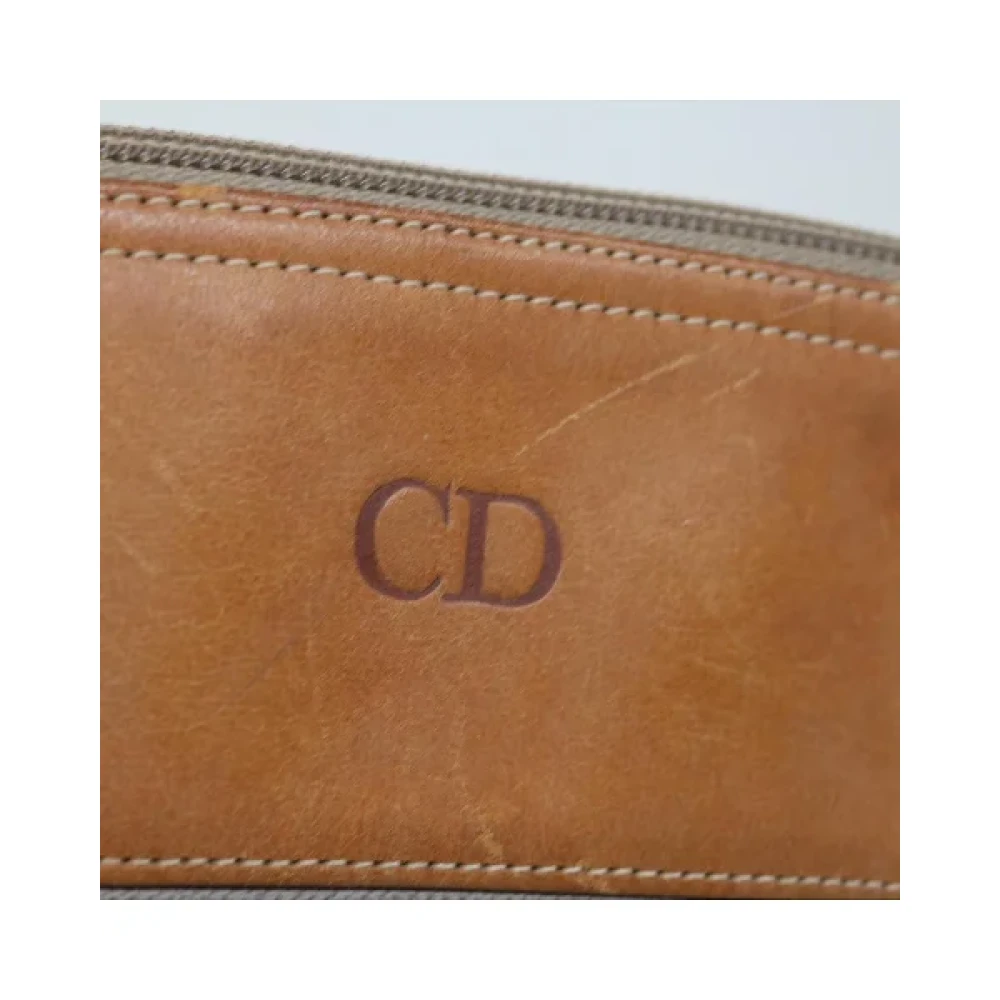 Dior Vintage Pre-owned Leather dior-bags Gray Dames