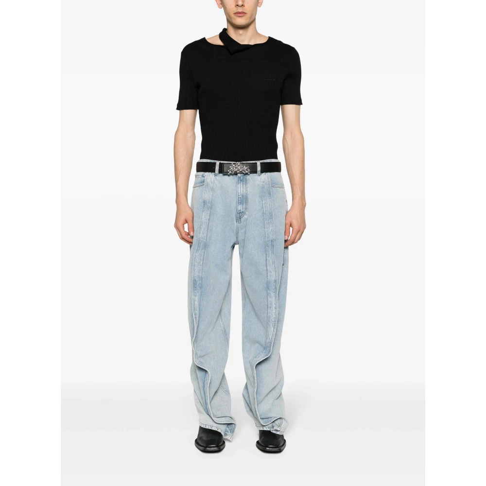 Y Project Indigo Blauwe Banaan Jeans Blue Dames