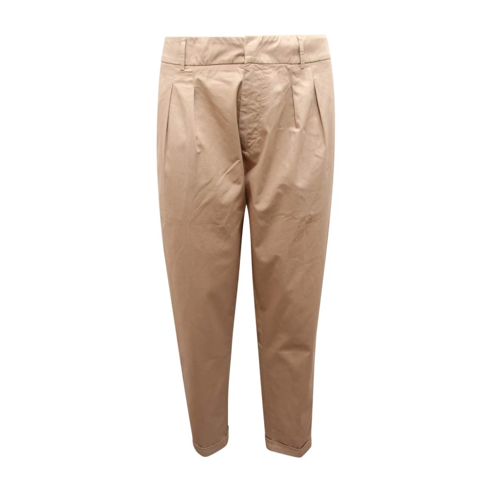 Dondup Men's Beige Chinos, W32, Oscar Trousers Made In Italy