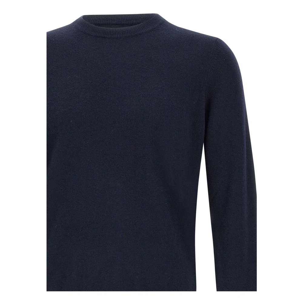 Kangra Kasjmier Crew Neck Trui Blauw Blue Heren