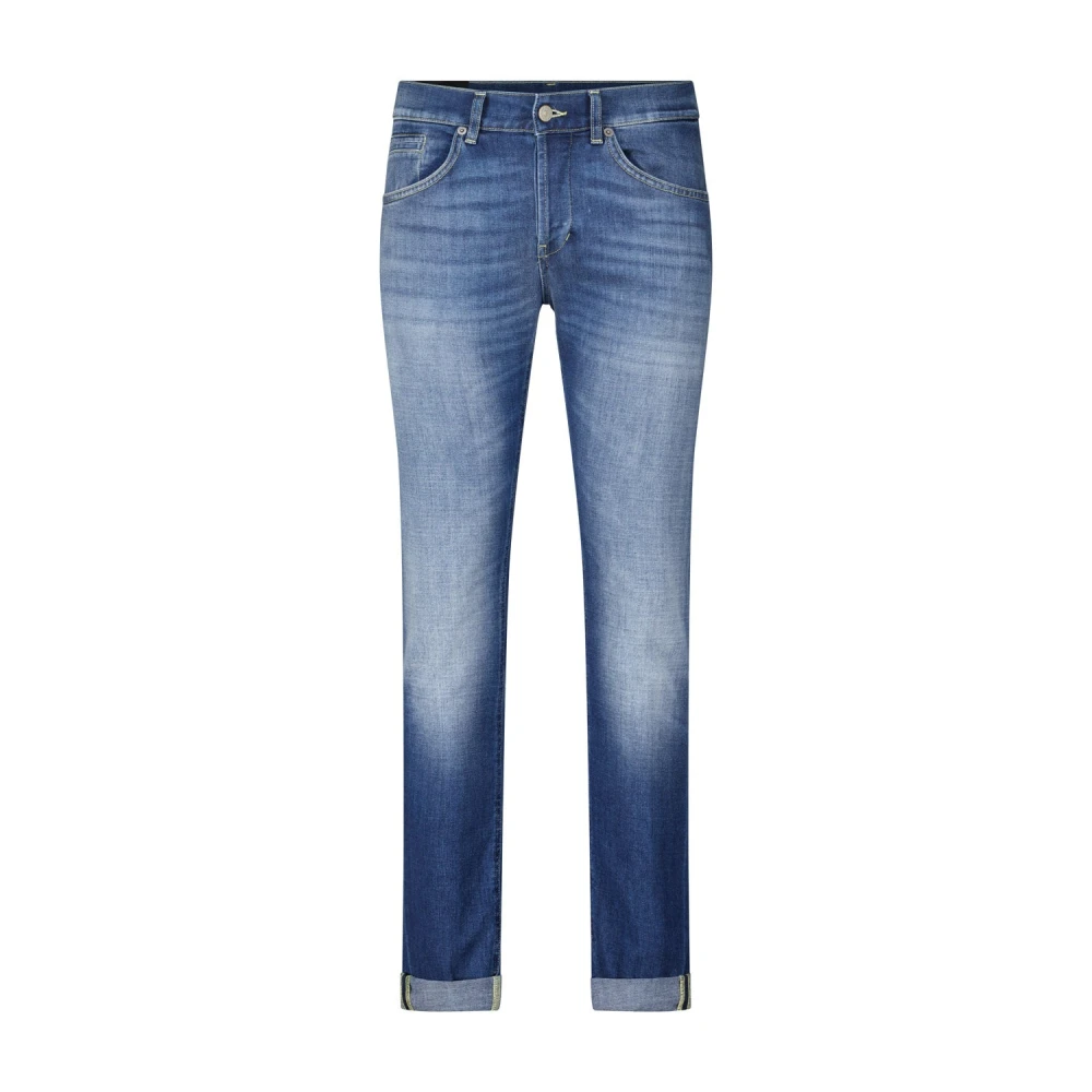 Dondup Skinny Low Waist Elastische Denim Jeans Blue Heren