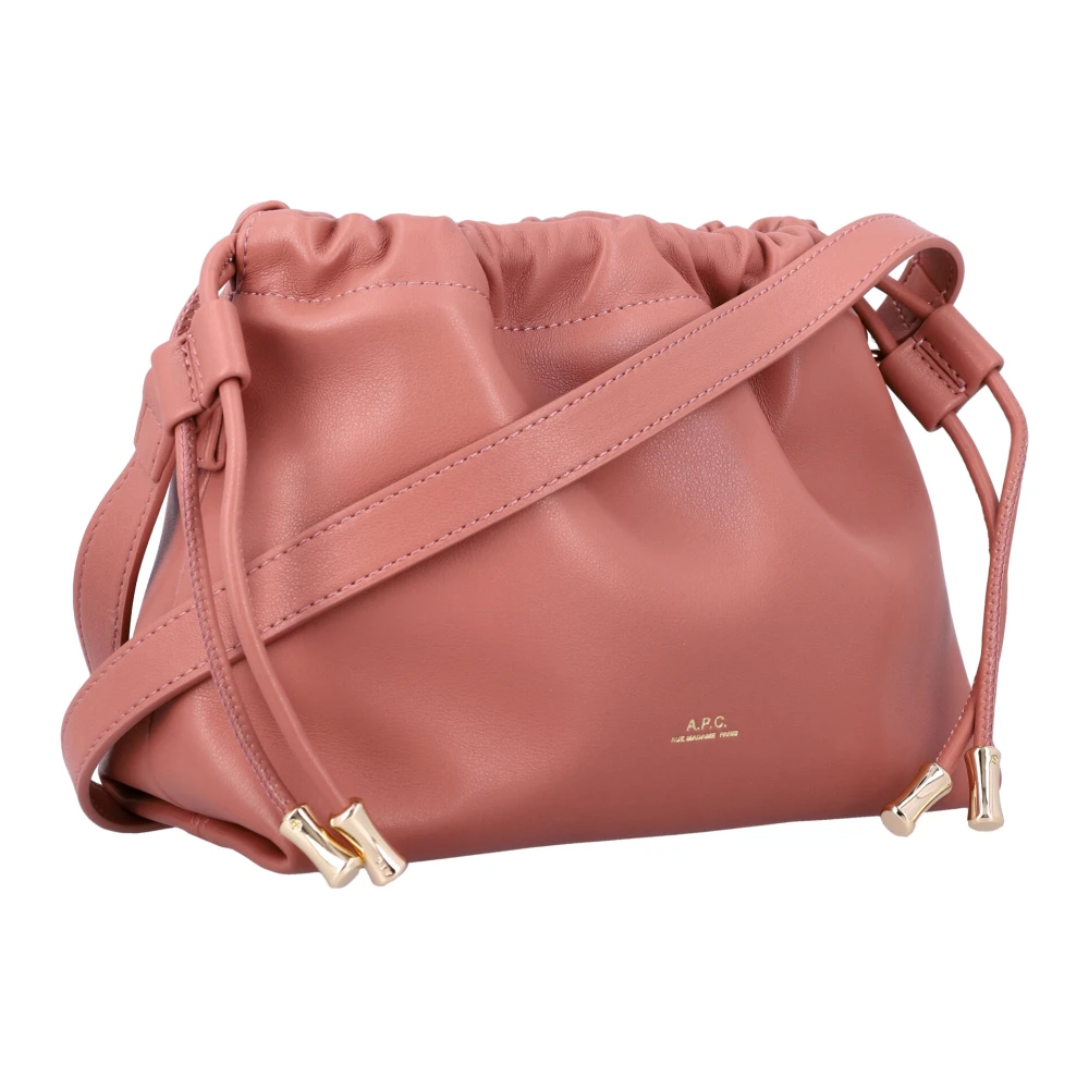 A.p.c. Donkerroze Handtas Ninon Mini Tas Brown Dames