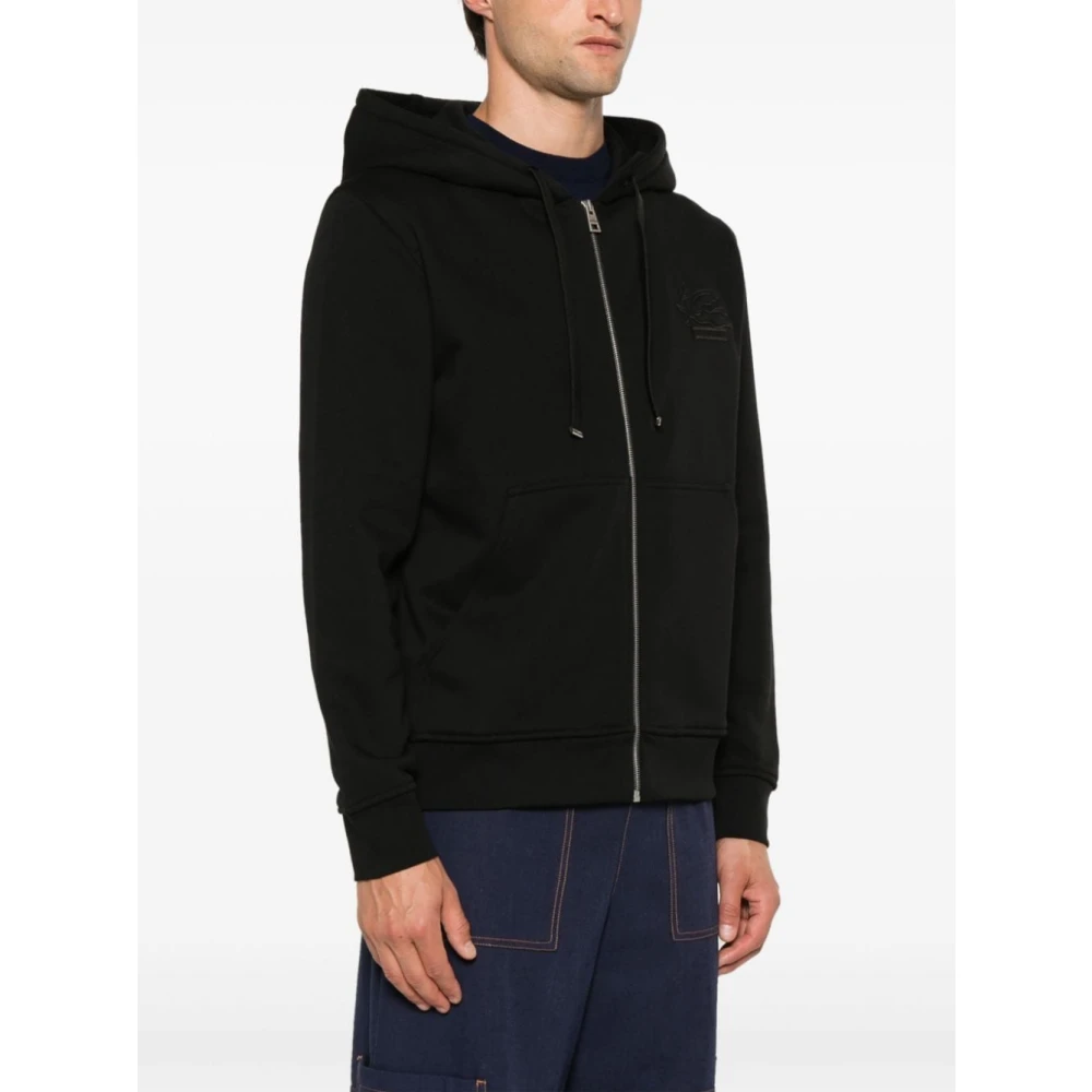 ETRO Zwarte Truien voor Mannen Black Heren