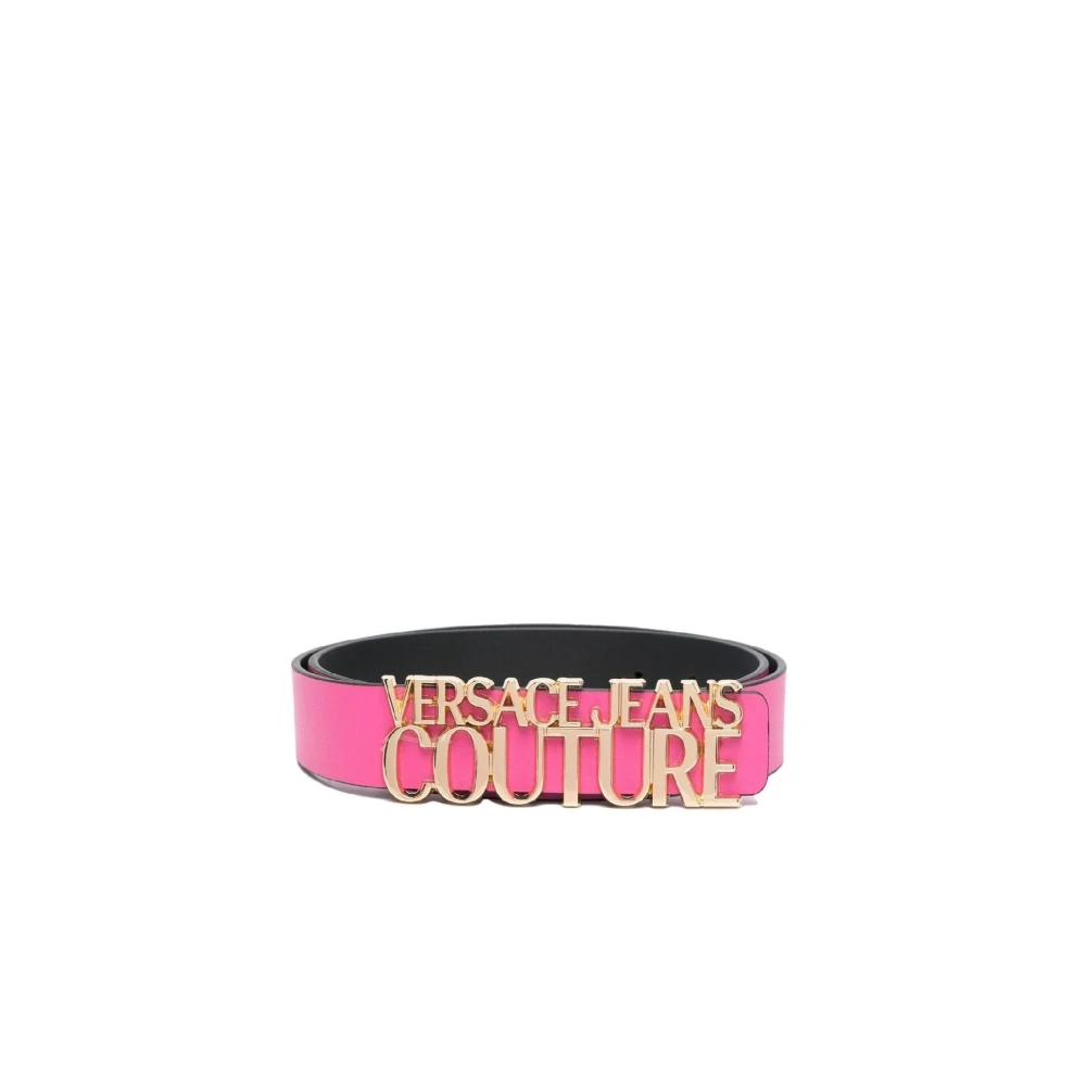 Versace Jeans Couture Fuchsia Läderbälte för Kvinnor med Versace Jeans Couture Logo - 85 Pink, Dam