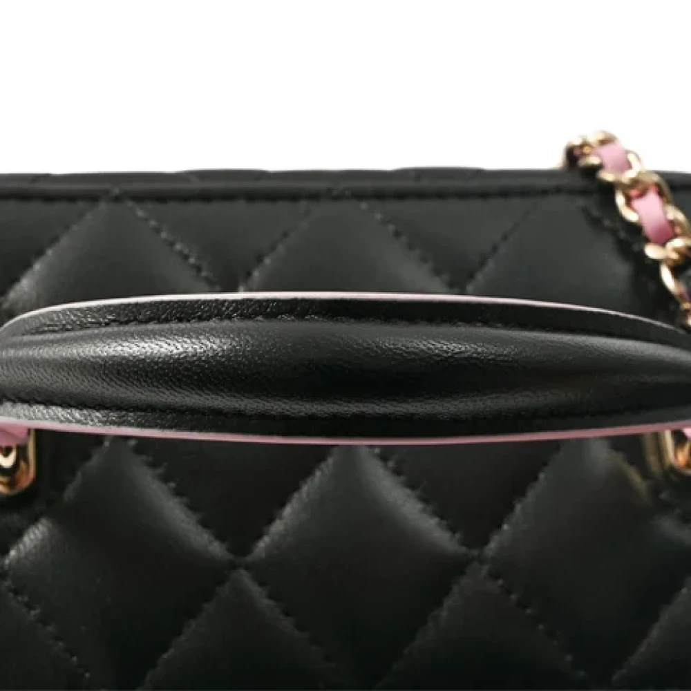 Chanel Vintage Pre-owned Leather chanel-bags Black Dames