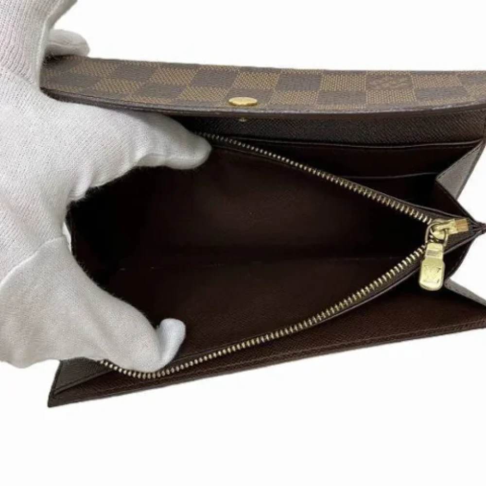 Louis Vuitton Vintage Pre-owned Canvas wallets Brown Dames